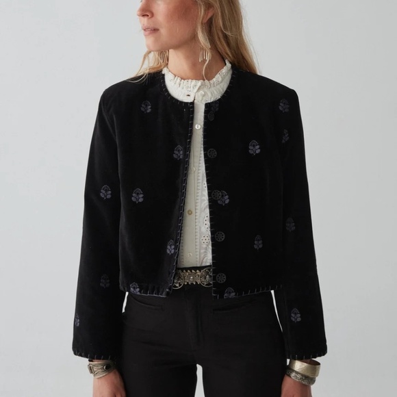 MAISON HOTEL Andy Cropped Jacket in Velvet Underground